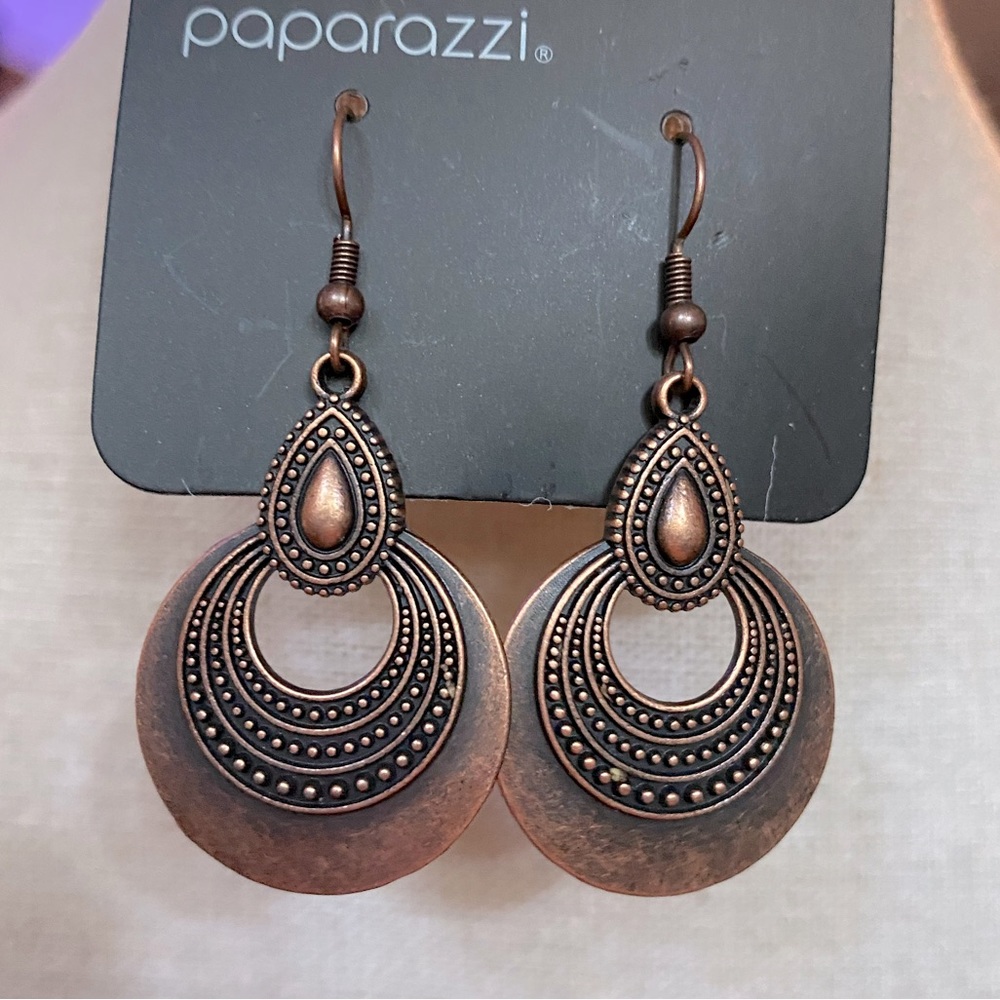 New Gorgeous Copper Dangle Earrings